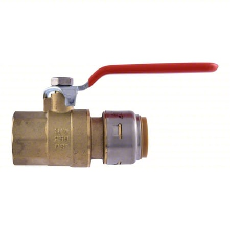 Sharkbite Manual 2-Way Ball Valve, NPT, Brass UR22186G