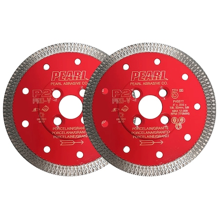 Pearl P2 Pro-V Thin Mesh Turbo Porcelain Blade 4.5", .055" x 7/8", 20mm, 5/8" PV45TT