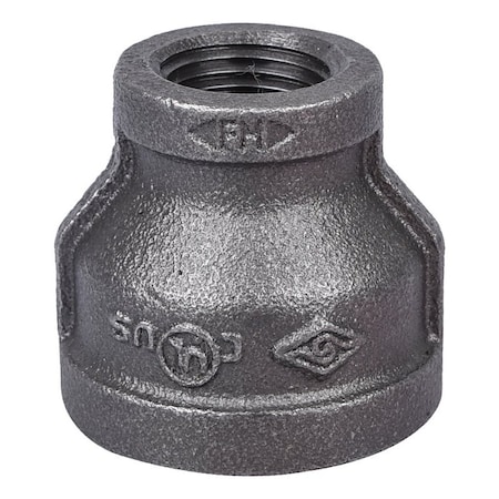 Prosource 24 Series 1X1/2B Reducing Pipe Coupling, 1 x 1/2 in, FIP, Steel, SCH 40 Schedule, 300 psi Pressure 24-1X1/2B