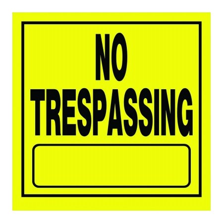 Hillman 10X14 No Trespass Sign, 840165 840165