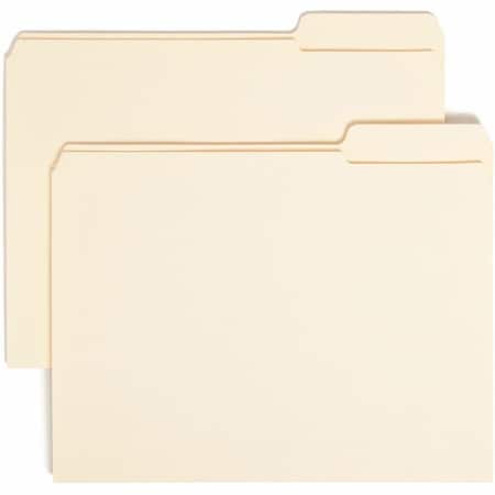 Smead File Folders, 1/3 Right Tab Cut, 2 Ply, Letter, Manila 0 10337