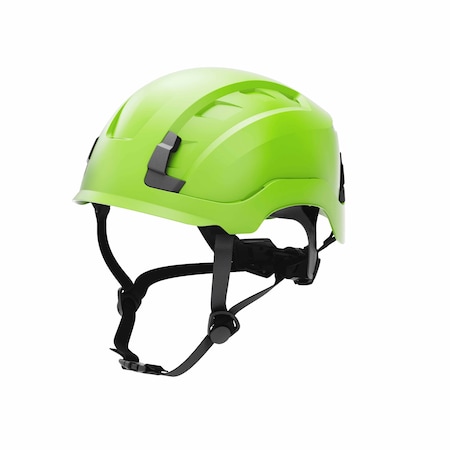 Ge Safety Helmet, Non-Vented, Green GH401GN