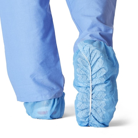 Medline Spunbond Polypropylene Nonskid Shoe Covers, Blue, Size XL, 200PK CRI2003