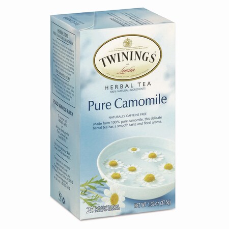 Twinings Tea Bags, Pure Camomile, 1.76 oz, 25PK TNA85142