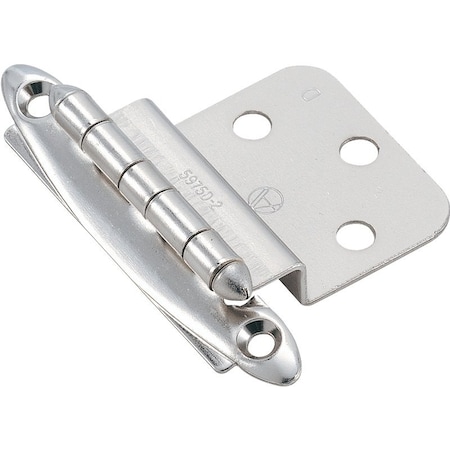 Amerock Cabinet Hinge, 38 in Inset, Polished Chrome BPR341726