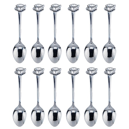 Hic Kitchen Fino Spoon Demi Cup/Saucer SS 12Pc 555S/12