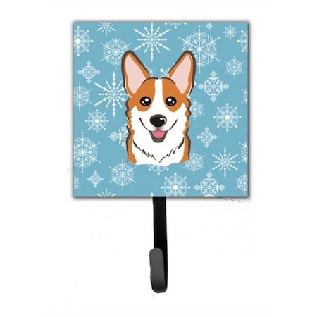 Carolines Treasures Snowflake Red Corgi Leash and Key Holder BB1688SH4