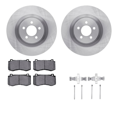 Dynamic Friction Co DFC Brake Rotor- Heavy Duty Brake Pad includes Hardware 6412-39001