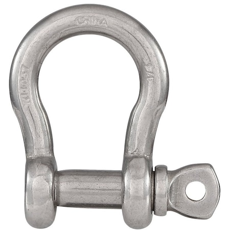 National Hardware Anchor Shackle, 14 in Trade, 1100 lb Working Load, 14 in Dia Wire, 316 Grade N100-278