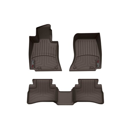 Weathertech Cocoa, Front and Rear Floorliners 471878-1-2