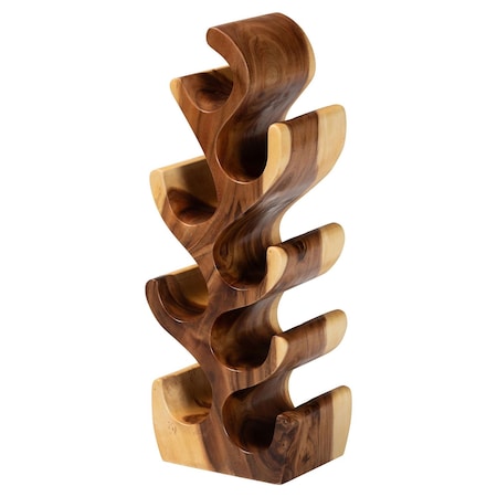 Bali & Pari Matana Suar Wood Wine Rack 260-14315-ZORO