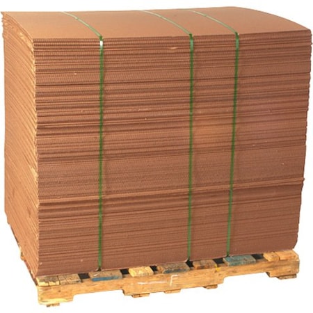 Box Packaging Single Wall Corrugated Sheets, 72"L x 30"W, Kraft SP3072