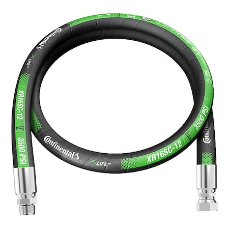 Continental Hydraulic Hose Assembly XR16SC-12-096-MJ-FJ