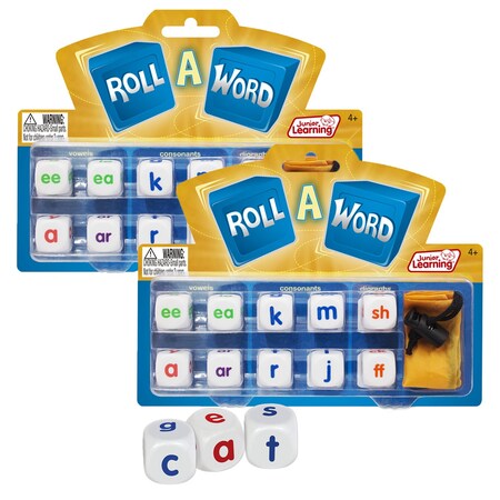Junior Learning Roll A Word Game, 2 Games JL145