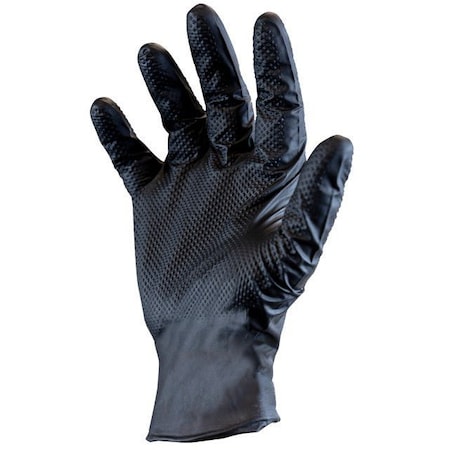 Safety Zone Nitrile Powder Free 6 mil Gloves - Black, Md - Box of 100 GL-NT106BKFM
