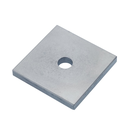 Zoro Select Square Washer, Fits Bolt Size M6 , Steel Zinc-Plated Finish Z8906-ZN