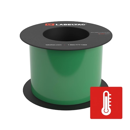 Labeltac High Temperature Supply 4in x 75ft LT9, Green LT405HT-C