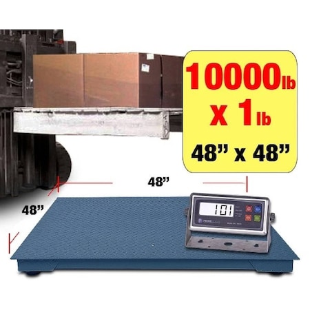 Prime Systems New NTEP Pallet Scale 4x4 Floor Scale 48x48 Heavy Duty 10000lb PS-10k-4848-NTEP