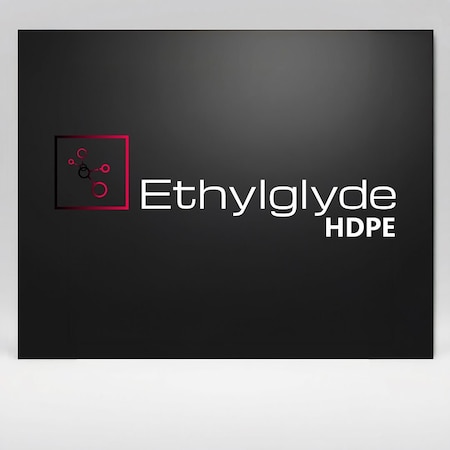 Ethylglyde 12''X12'', 1/2'' Thick, Black HDPE Sheet. Sizes Nominal Cut +/-1/8'' 12.7HDBLACK1212