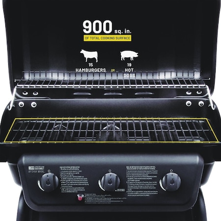 Char-Broil American Gourmet Classic Series 3-Burner LP Gas Grill 463773717