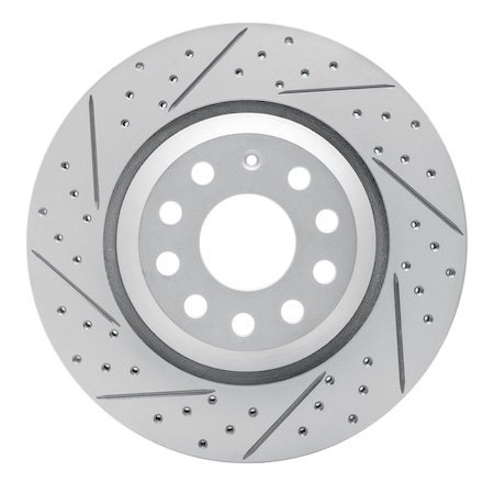 Dynamic Friction Co DFC Geoperformance Rotor - Drilled and Slotted 830-74030L