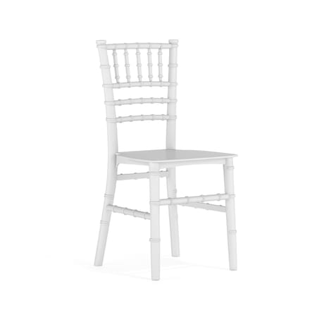 Flash Furniture Traditional Kids Chiavari Chair, White Back, 12 W 12" L 24.75 H LE-L-7K-WH-GG