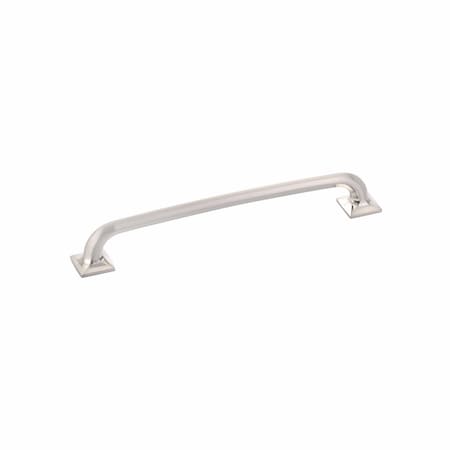 Schaub 8in Center to Center Northport Square Cabinet Pull Brushed Nickel Finish 217-BN