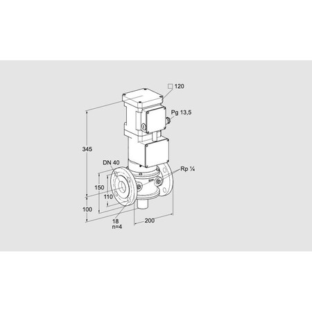 Honeywell Kromschroder VLV, MTR, GAS, VK 40F40T5A93DS2 KS85317204