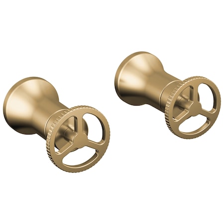 Delta Trinsic Wheel Handle - Wall Mount Lav In Champagne Bronze H558CZ