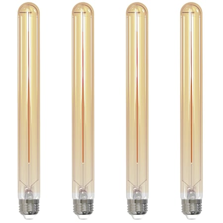 Bulbrite LED Filament 5 W Dimmable 11 Inch T9 Light Bulb with Antique Glass Finish, E26,2100K, 300Lumens, 4PK 862773