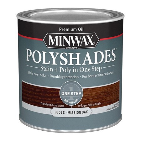 Minwax Wood Stain, 0.5 pt, Mission Oak 214854444