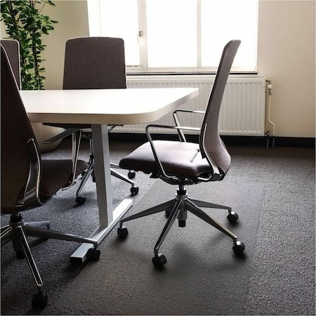 Floortex Advantagemat Vinyl Rectangular Chair Mat for Carpets up to 1/4" - 48" x 118" FR1130025EV