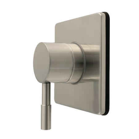 Kingston Brass Single-Handle Six-Way Diverter Valve with Square Trim Kit, Brushed Nickel KS4048DL
