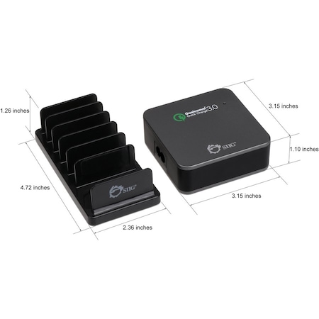 Siig AN IDEAL DEVICE TO RAPID CHARGE AND ORGANIZE UP TO 5 DEVICES SIMULTANEOUSLY, 45W AC-PW1714-S1