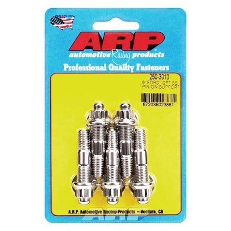 Arp 250-3010 9 in. 12 Point Rear Stainless Steel Pinion Support Stud Kit for Ford ARP250-3010