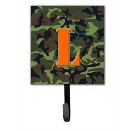 Carolines Treasures Letter L Initial Monogram - Camo Green Leash Holder Or Key Hook CJ1030-LSH4