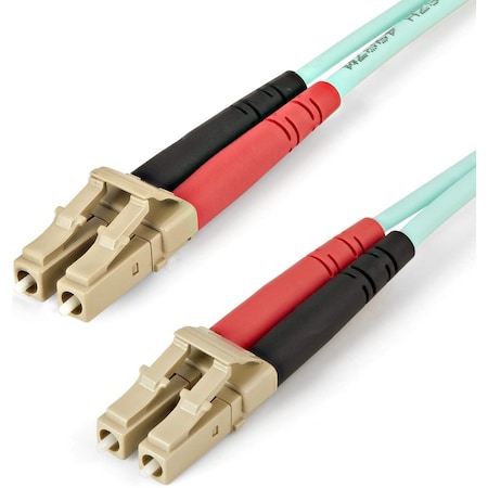 Startech.Com 1m 3ft LC/UPC to LC/UPC OM4 Multimode Fiber Optic Cable, 50/125m LOMMF/VCSEL Zipcord Fiber, 450FBLCLC1