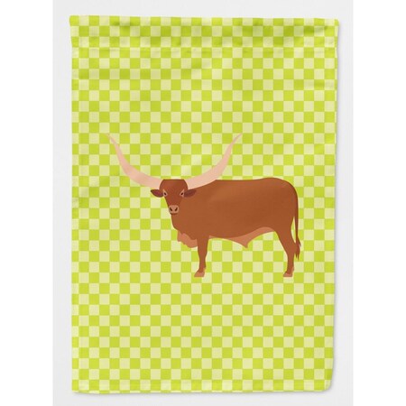 Carolines Treasures Ankole-Watusu Cow Green Flag Garden Size BB7649GF