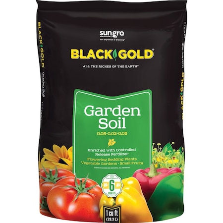 Black Gold Fruit and Vegetable Garden Soil 1 cu ft 1411603.CFL001P