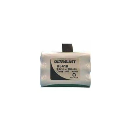 Ultralast AmperGen ULtraLast UL-419 Cordless Phone Battery - AAA - Nickel-Metal Hydride - 800mAh - 3.6V DC UL419