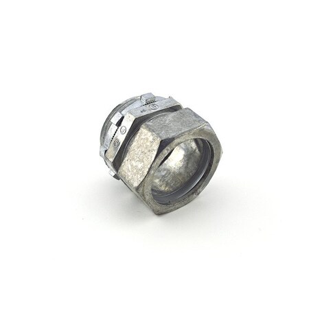 Bridgeport 1-1/4-in Screw-on EMT Compression Connector, Die Cast Zinc 253-DC2