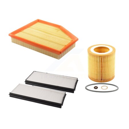 Pur 1x Air + 1x Cabin + 1x Engine Cartridge Oil Filter 3 Total Kit For BMW 528i 530i 525i KFM-100563