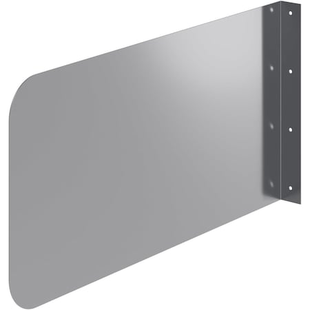 Amgood 24 in. x 12 in. Stainless Steel Wall Mount Splash Guard WMSG-2412-Z