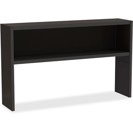 Hirsh Desk Hutch, 36 in H, 71 in W X Metal, Black 20560