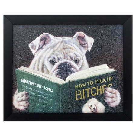 Homeroots 9" X 11" Black Acrylic Dog Wall Decor 365894