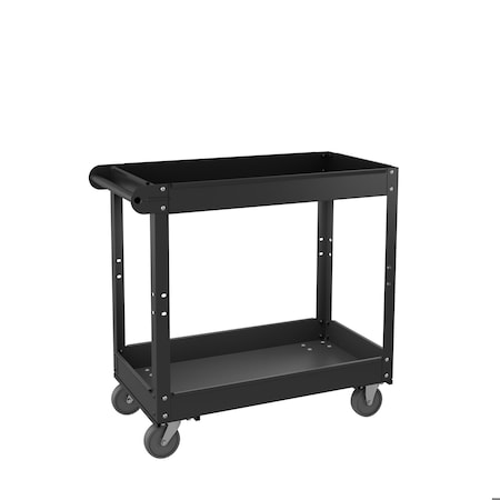 Hirsh Utility Cart, Steel, 2 Shelves, 16 in W, 32 in H 22639