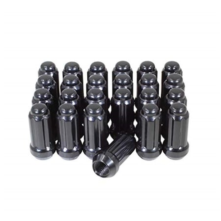 Geared2Golf 63K648BLK M14 x 1.5 in. 6 Lug Cone Seat Spline Wheel Installation Kit GE1801973