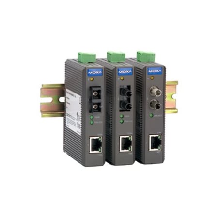 Moxa Entry-Level Indust. Media Converter, Multi Mode, St, -10 To 60 DegreeC IMC-21-M-ST