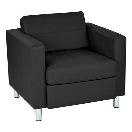 Office Star Products Pacific Armchair, Black PAC51-R107