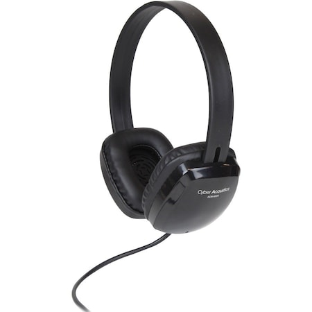 Cyber Acoustics STEREO HEADPHONE K-12 ADJ DURABLE LEATHERETTE EAR PADS ACM6004